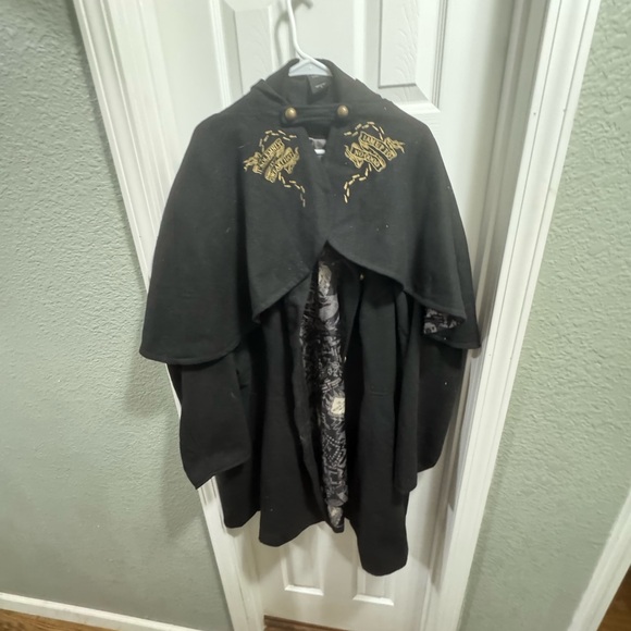 Torrid 6x Harry Potter Elegant Black Cape Coat - Picture 1 of 10